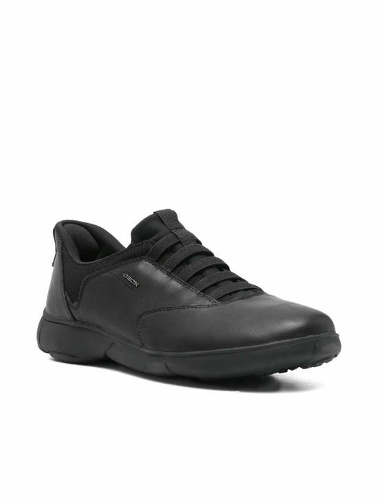 Geox nebula 2.0 plus Men\'s Black Slip-On Athletic Casual Sneakers